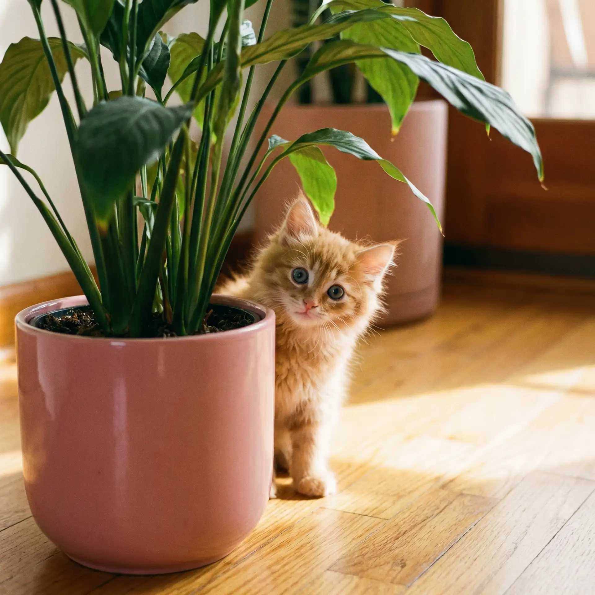 小猫从花盆后探头 - 中國人線上看